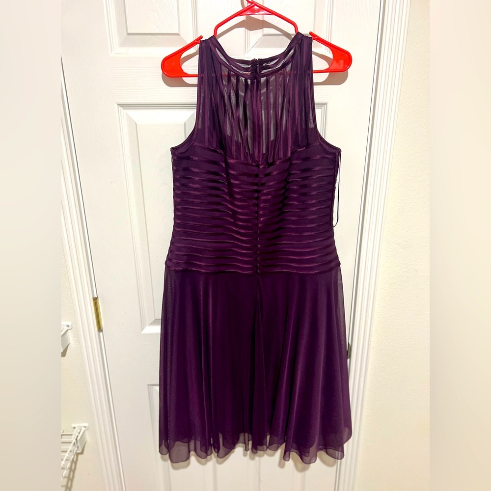 JS Collection dark purple cocktail dress or bridesmaid dress size 16 Nordstrom
